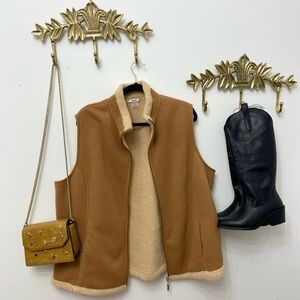 🧸Teddy bear fleece 🧸Vest Xl pit 25”